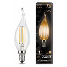 Лампа светодиодная Gauss LED Filament E14 5Вт 2700K 104801105